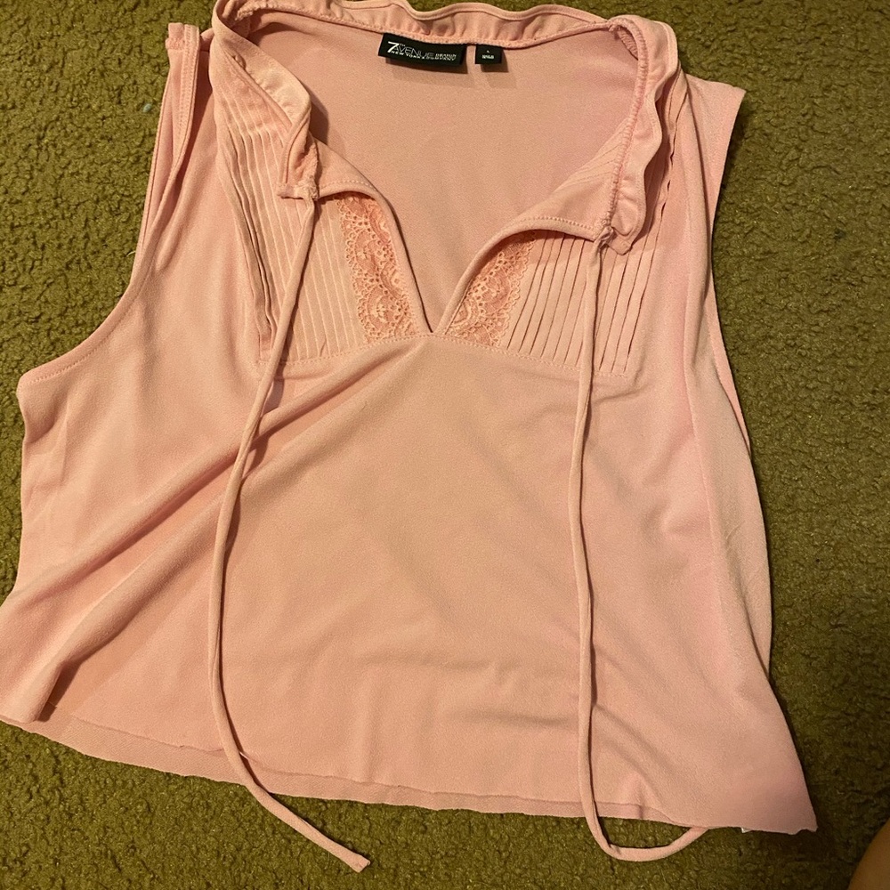 Pink crop top